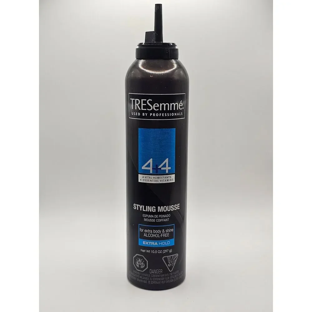Tresemme 4+4 Thickening Mousse Extra Hold 10.5 OZ,‎ NEW Bottle (missing cap)